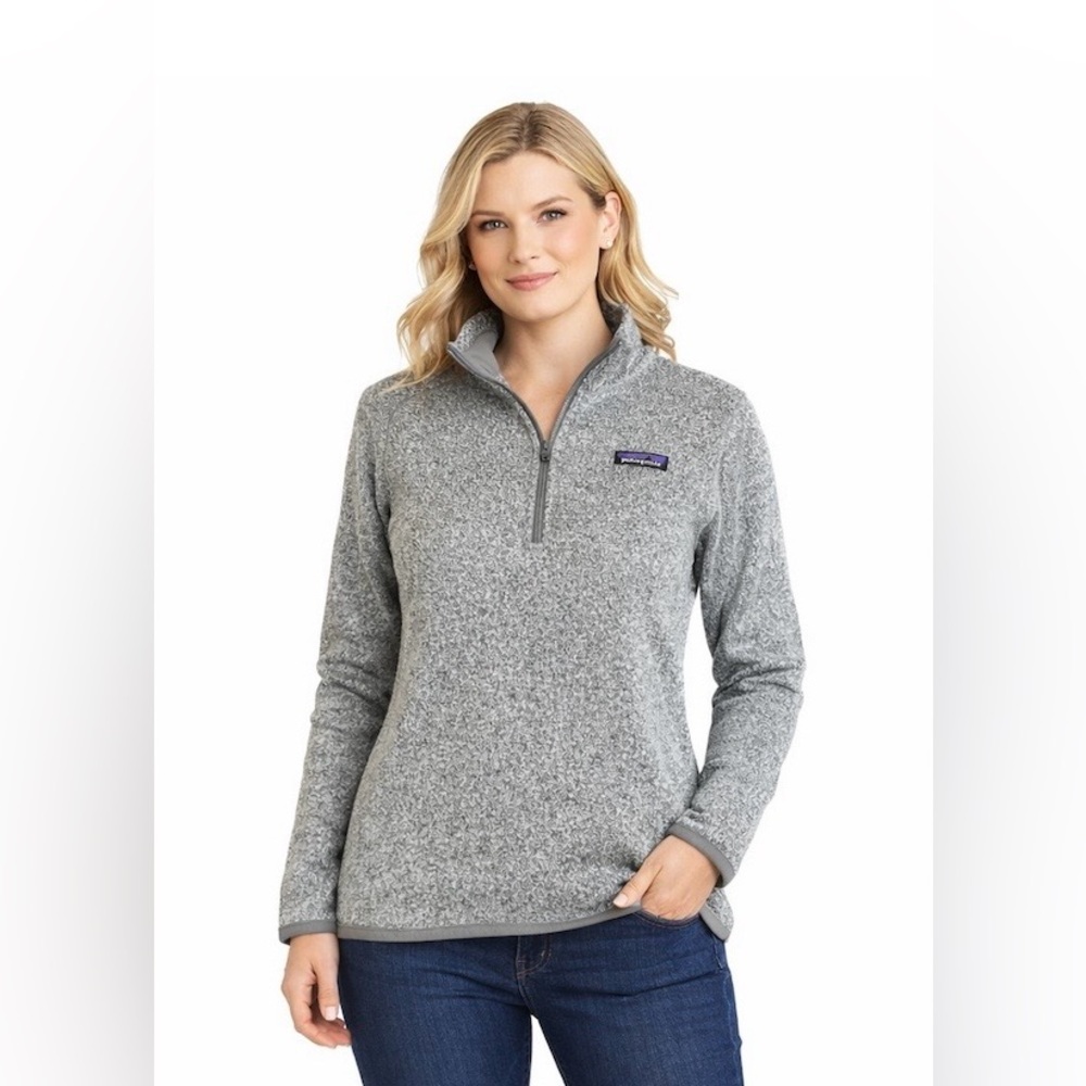 Patagonia Gray Better Sweater Quarter Zip Pullover Size Small